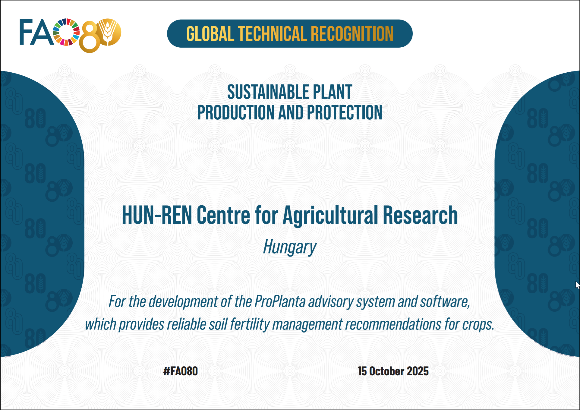FAO Global Technical Recognition
